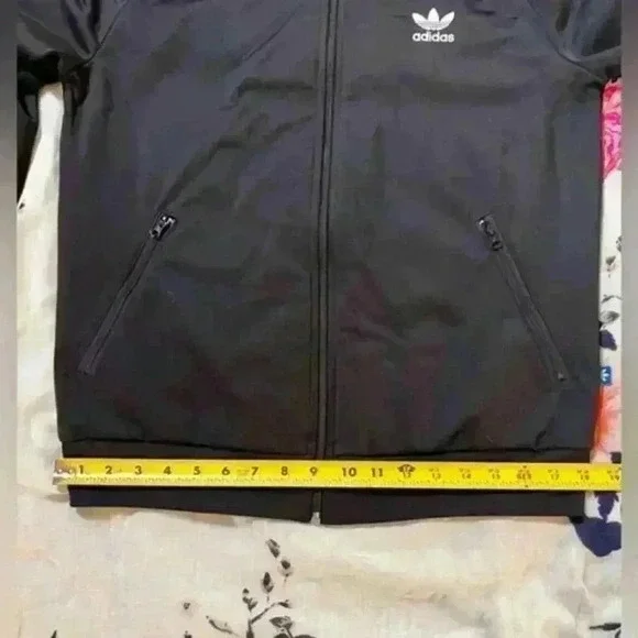 Adidas Originals Superstar Track Jacket Back Trefoil Logo Black Women's Size Med - Picture 5 of 9